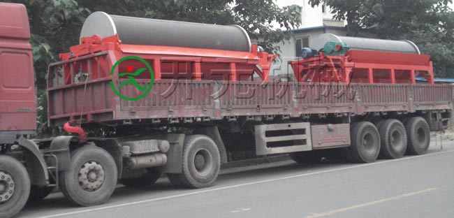 磁選機發貨現場